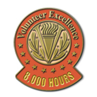 Volunteer Excellence - 8000 Hours